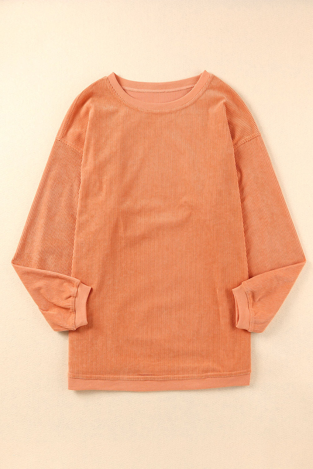 Strawberry Pink Drop Sleeve Oversized Sweatshirt