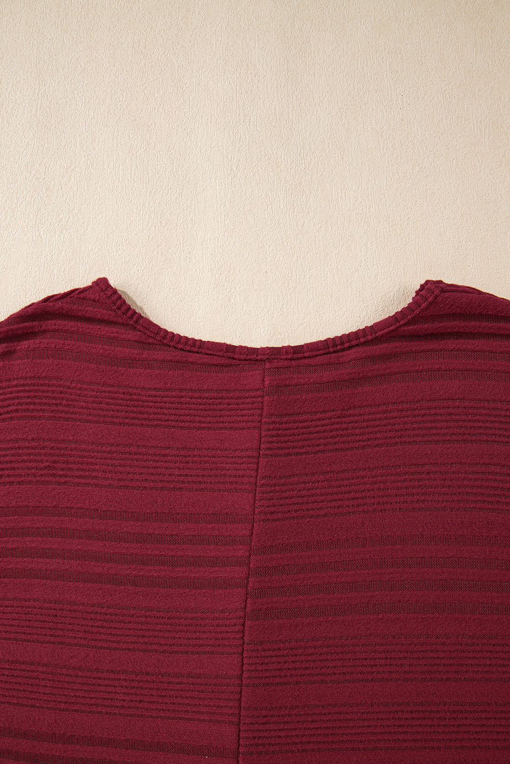 Simply Taupe Pit Stripe Batwing Sleeve Top