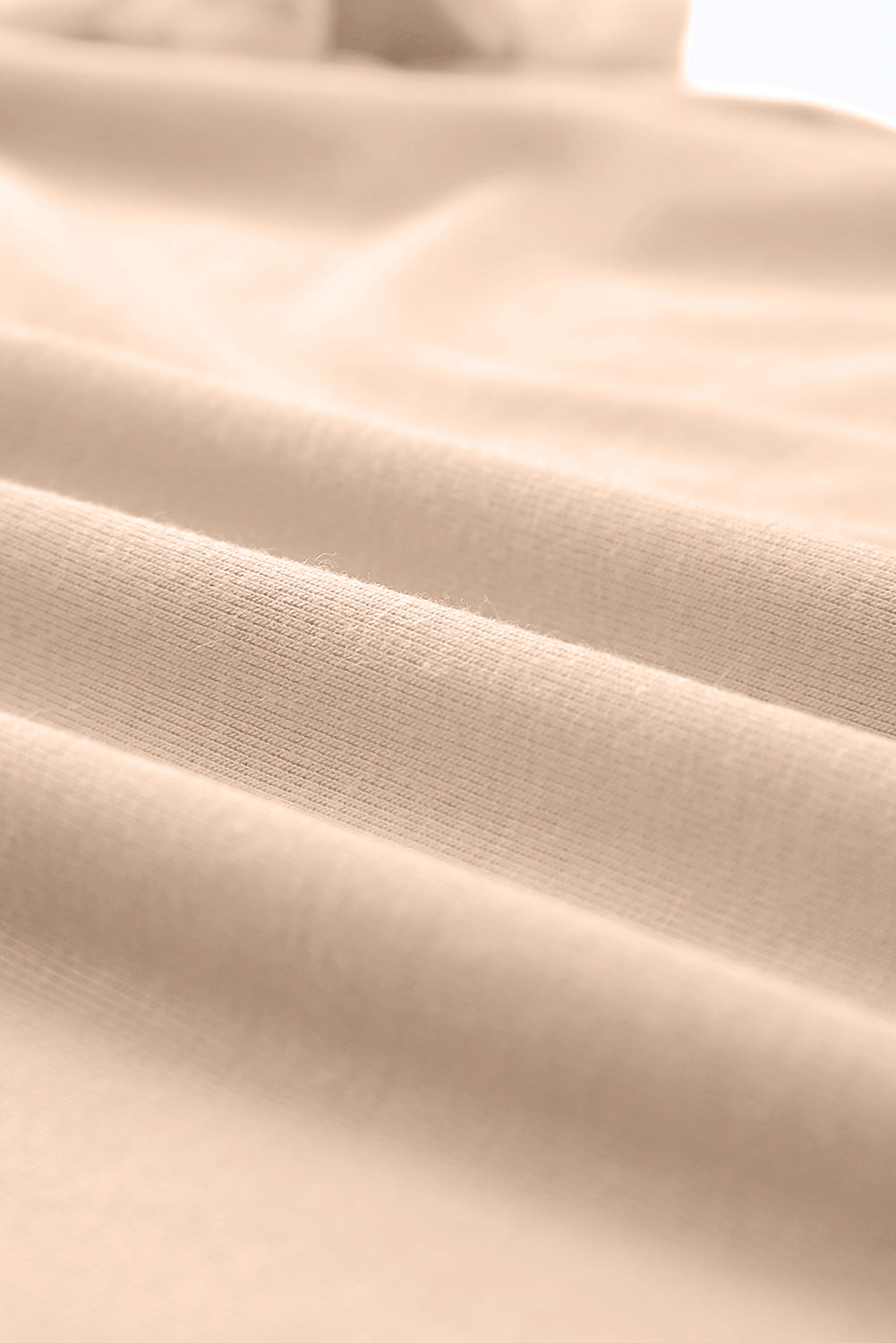 Rose Red Solid Color Crew Neck Roll Up Sleeve Tee