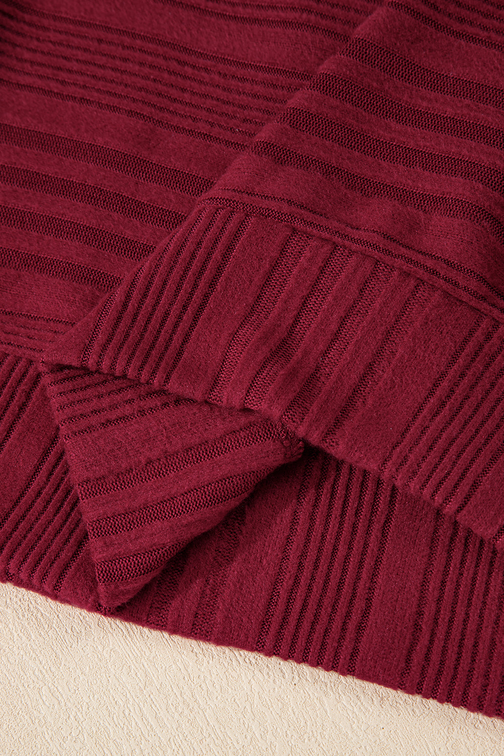 Simply Taupe Pit Stripe Batwing Sleeve Top