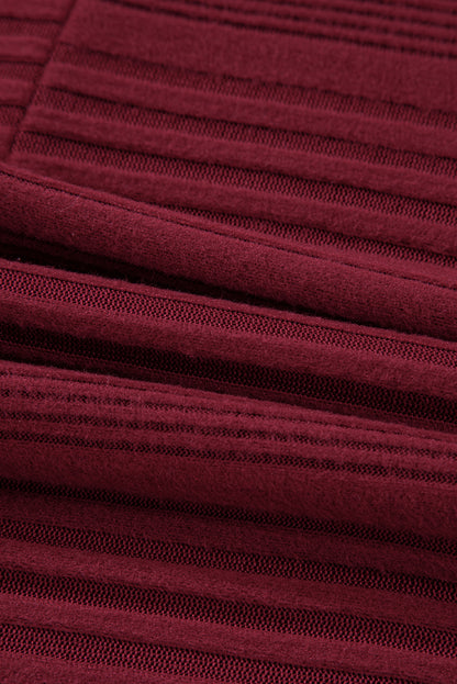 Simply Taupe Pit Stripe Batwing Sleeve Top