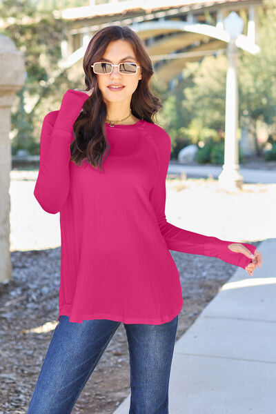 Basic Bae Full Size Round Neck Long Sleeve T Shirt