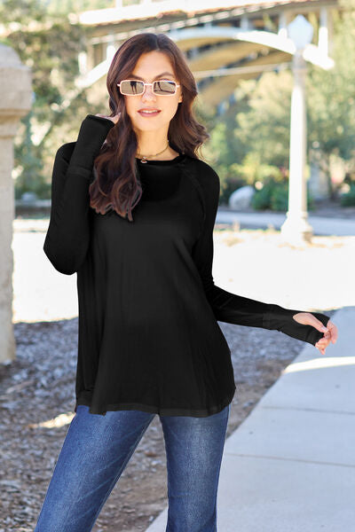 Basic Bae Full Size Round Neck Long Sleeve T Shirt