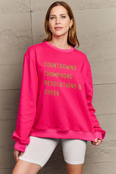 COUNTDOWNS CHAMPAGNE RESOLUTIONS CHEER Sweatshirt