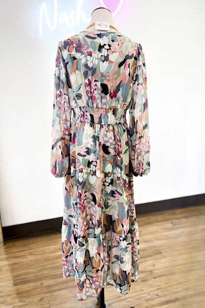 Happy Hour Multi Colored Print Maxi Dress - ETA 3/8