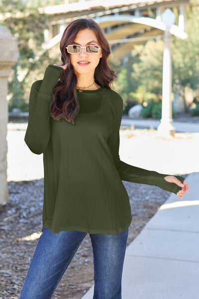 Basic Bae Full Size Round Neck Long Sleeve T Shirt