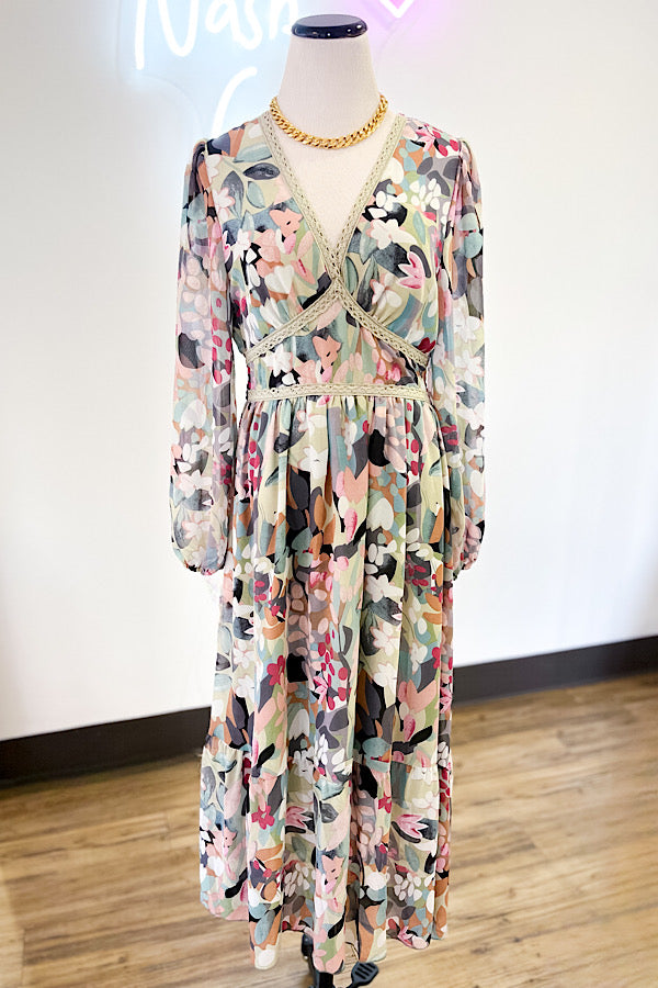 Happy Hour Multi Colored Print Maxi Dress - ETA 3/8