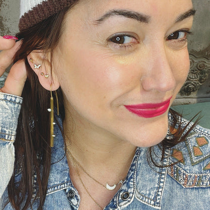 Three Dots Bar Earrings