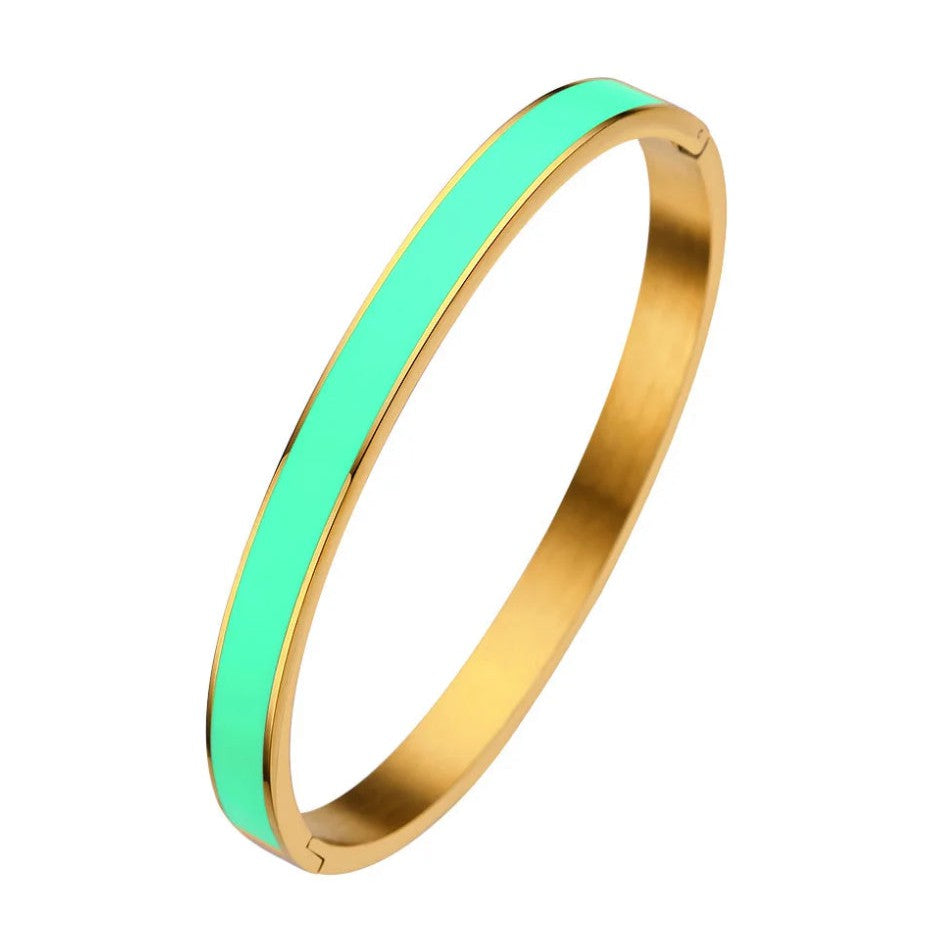 Tory Enamel Bangle Bracelet