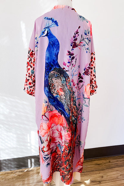 Paradise Floral Multi Print Kimono