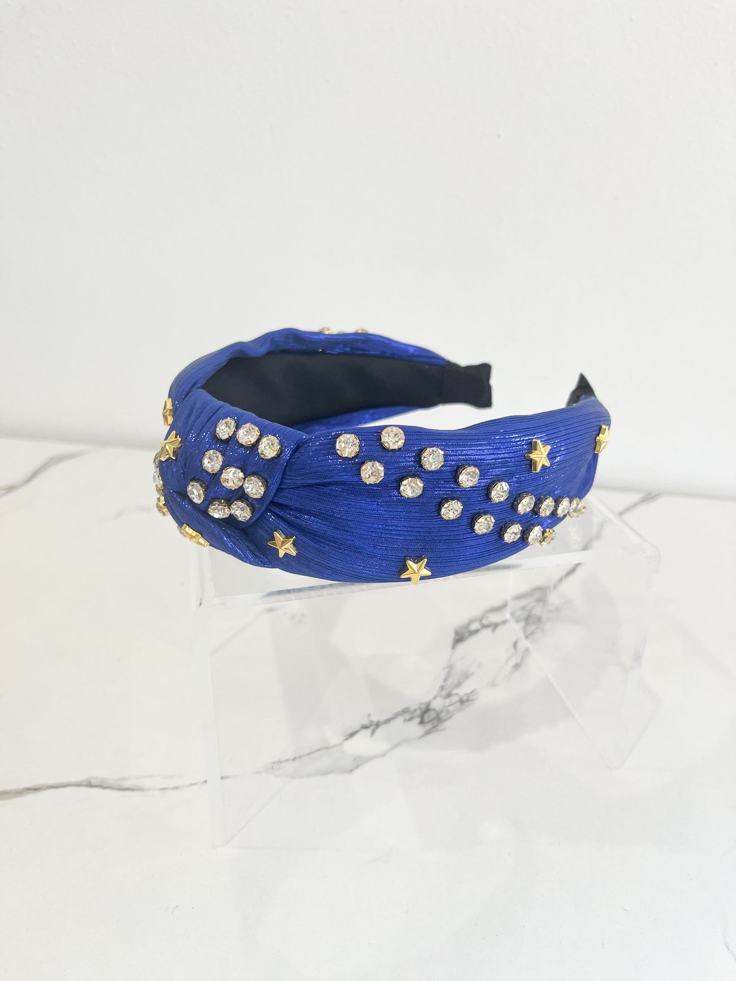 Star Spangled Blue Studded Headband