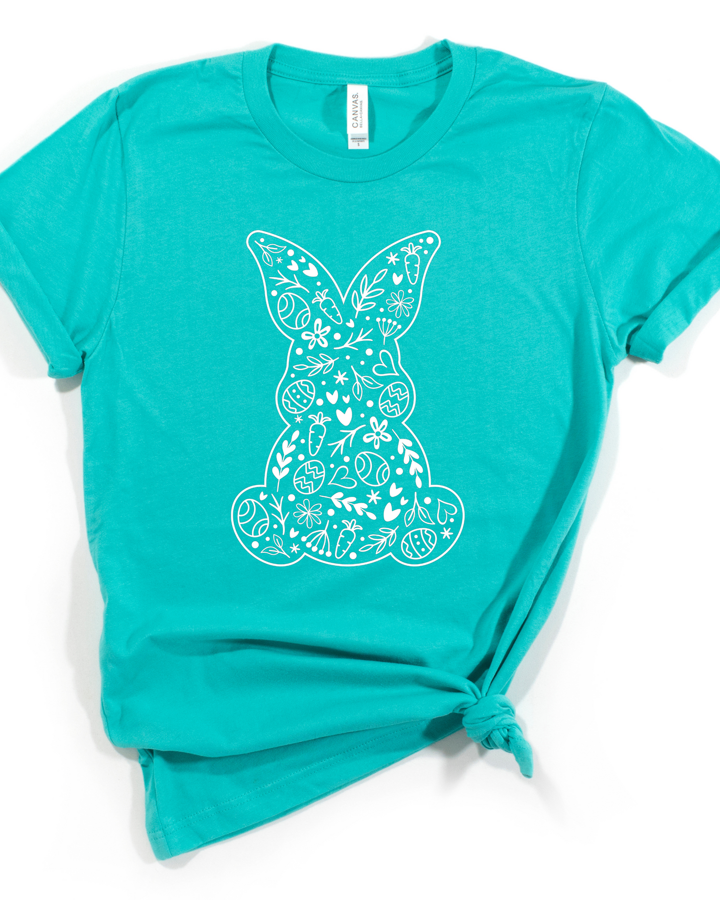 BUNNY OUTLINE TEE (BELLA CANVAS)