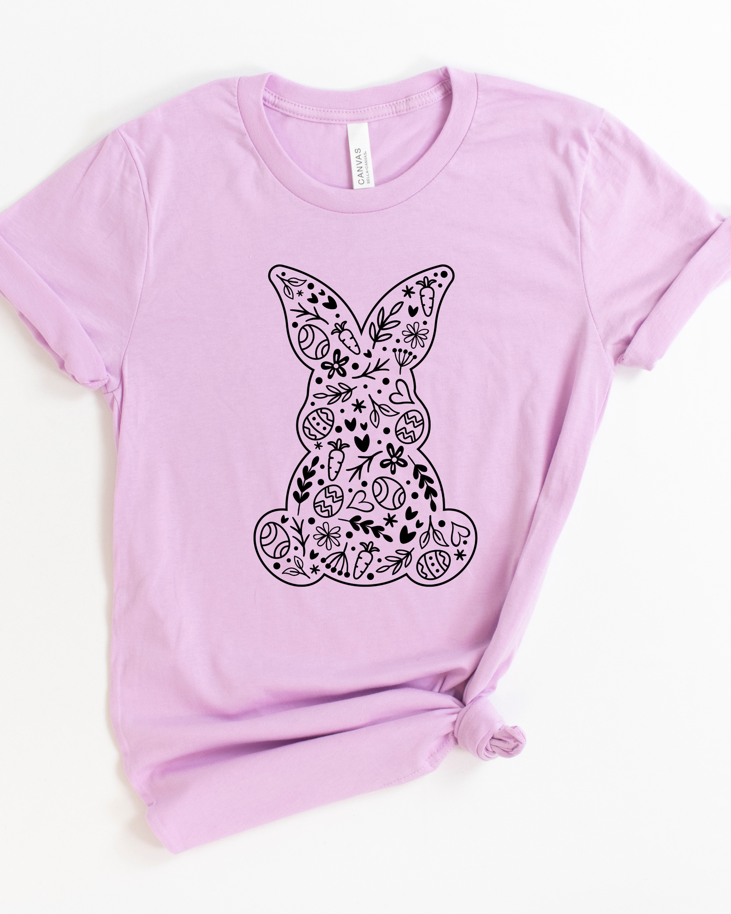 BUNNY OUTLINE TEE (BELLA CANVAS)