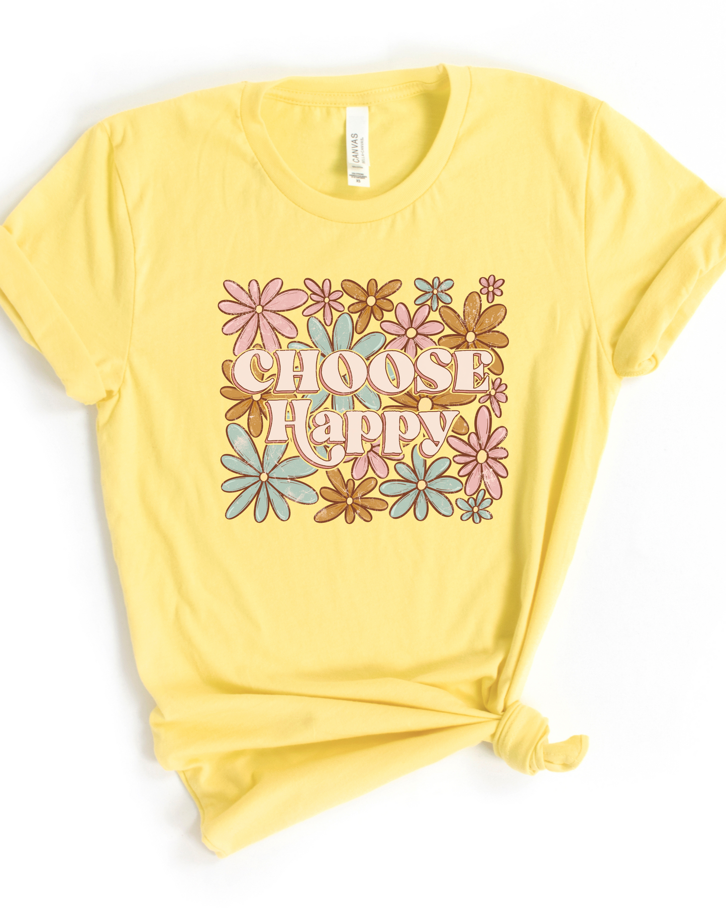 CHOOSE HAPPY TEE (BELLA CANVAS)