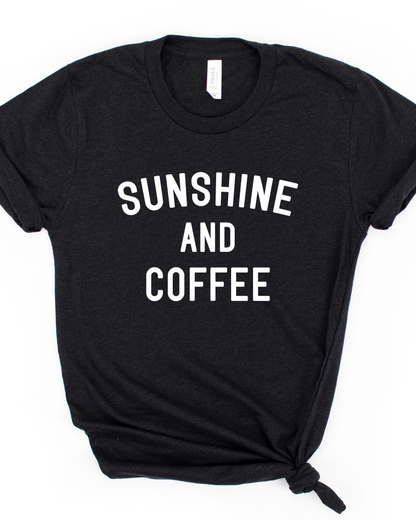 SUNSHINE & COFFEE TEE(BELLA CANVAS)