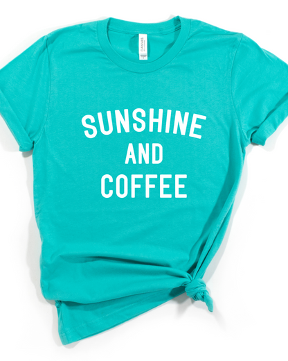 SUNSHINE & COFFEE TEE(BELLA CANVAS)