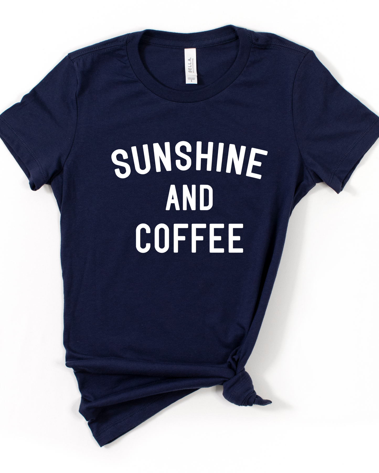 SUNSHINE & COFFEE TEE(BELLA CANVAS)