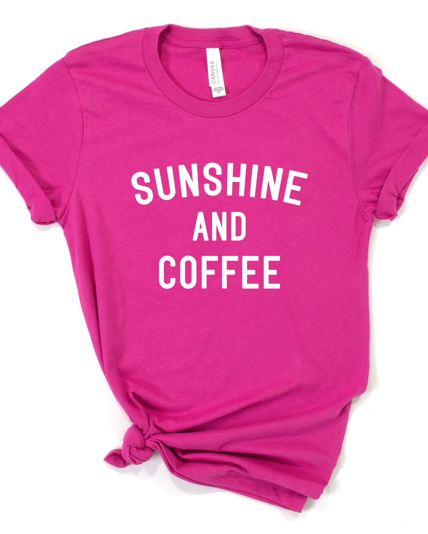 SUNSHINE & COFFEE TEE(BELLA CANVAS)