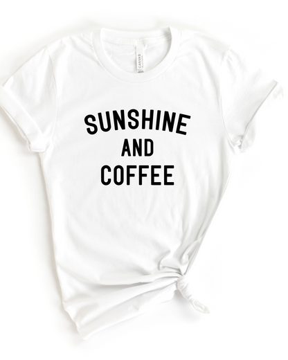 SUNSHINE & COFFEE TEE(BELLA CANVAS)