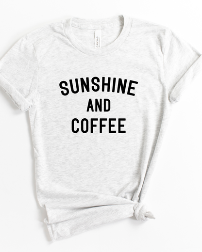 SUNSHINE & COFFEE TEE(BELLA CANVAS)