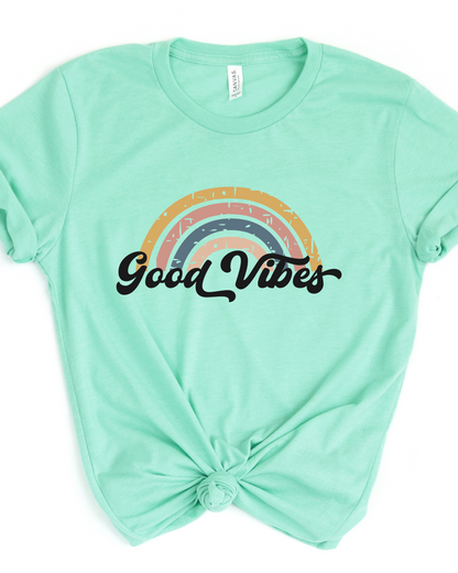 GOOD VIBES TEE(BELLA CANVAS)