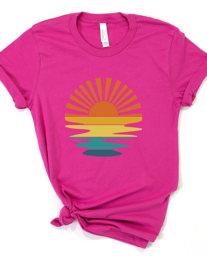 RETRO SUNSET TEE (BELLA CANVAS)