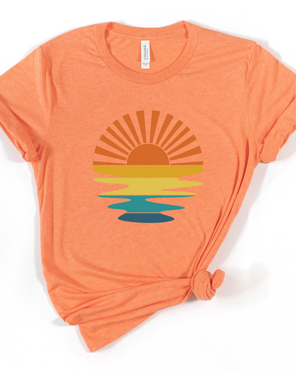 RETRO SUNSET TEE (BELLA CANVAS)