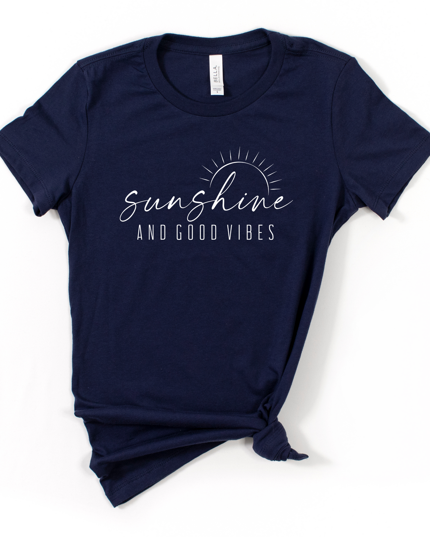 SUNSHINE & GOOD VIBES TEE (BELLA CANVAS)