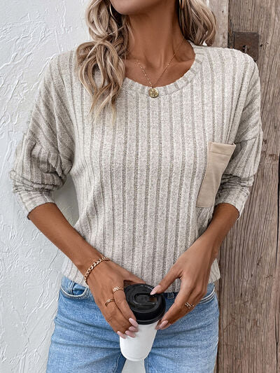 Round Neck Dropped Shoulder T Shirt