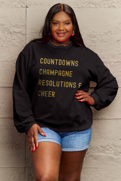 COUNTDOWNS CHAMPAGNE RESOLUTIONS CHEER Sweatshirt