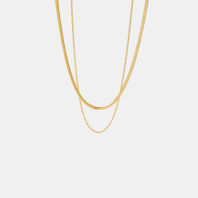 18K Gold-Plated Double-Layered stunning Necklace